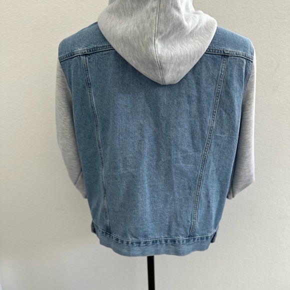 Forever 21 Hooded Denim Jacket - Picture 2 of 7